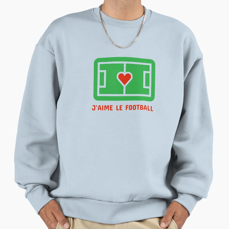 Heart Football Sweatshirt - Trendy Graphic Unisex - T-Shirt, Sweatshirt, Hoodie