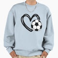 Heart Football Sport Sweatshirt - Custom Art Print Unisex - T-Shirt, Sweatshirt, Hoodie
