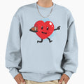 Heart Playing American Football Sweatshirt - Graphic Print for Adults - T-Shirt, Sweatshirt, Hoodie