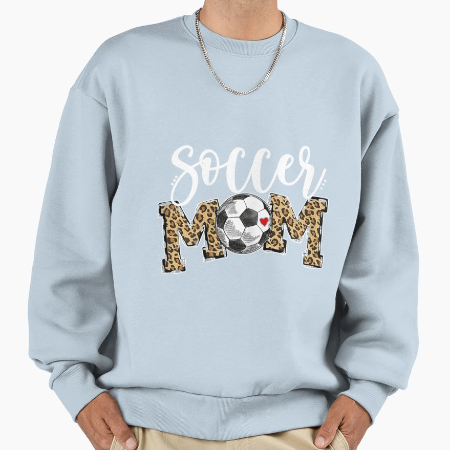 Soccer Mom Leopard Funny Soccer Mom T-Shirt - Fun Novelty Design Men Women - T-Shirt, Sweatshirt, Hoodie
