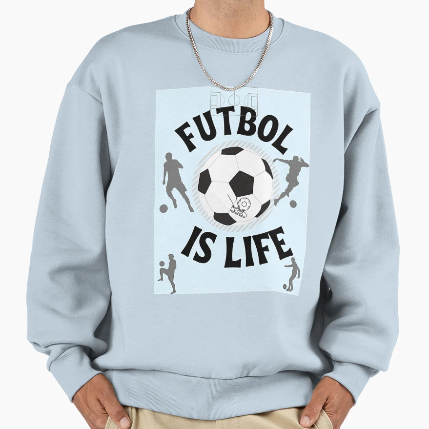 Football Is Life Sweatshirt - Aesthetic Graphic for Adults - T-Shirt, Sweatshirt, Hoodie