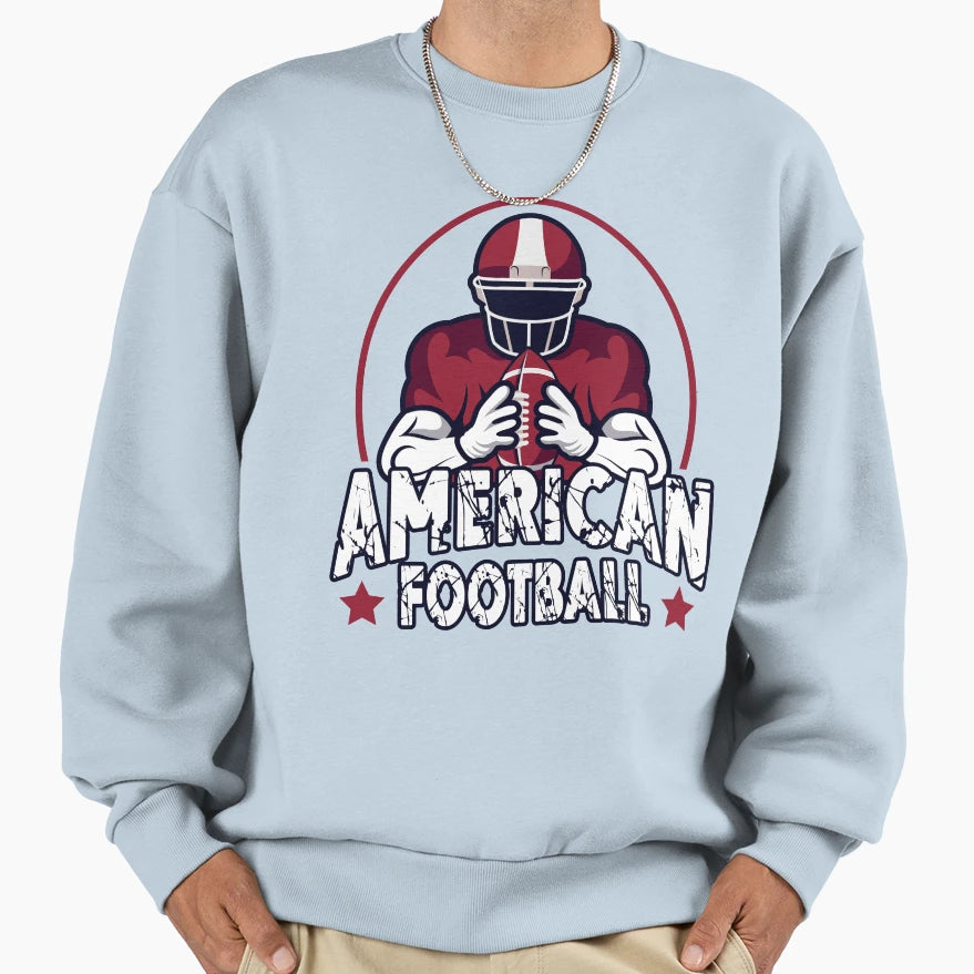 American Football Sweatshirt - Unique Graphic for Adults - T-Shirt, Sweatshirt, Hoodie