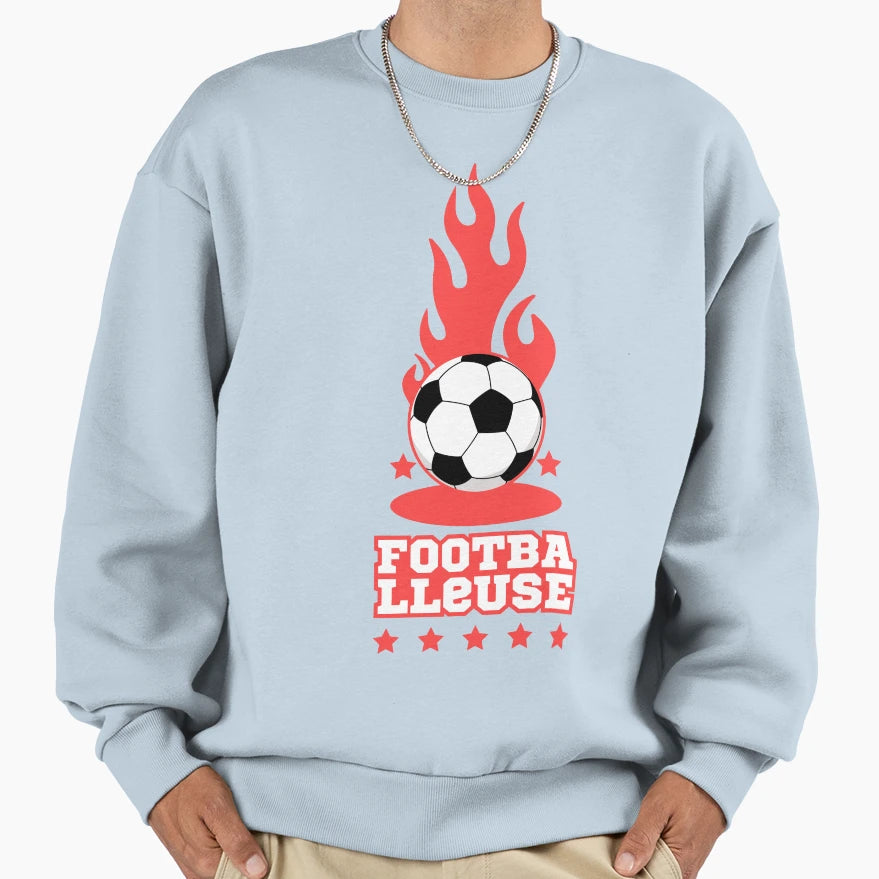 Footballeuse Le Football Je Joue Au Sweatshirt - Unique Graphic Men Women - T-Shirt, Sweatshirt, Hoodie