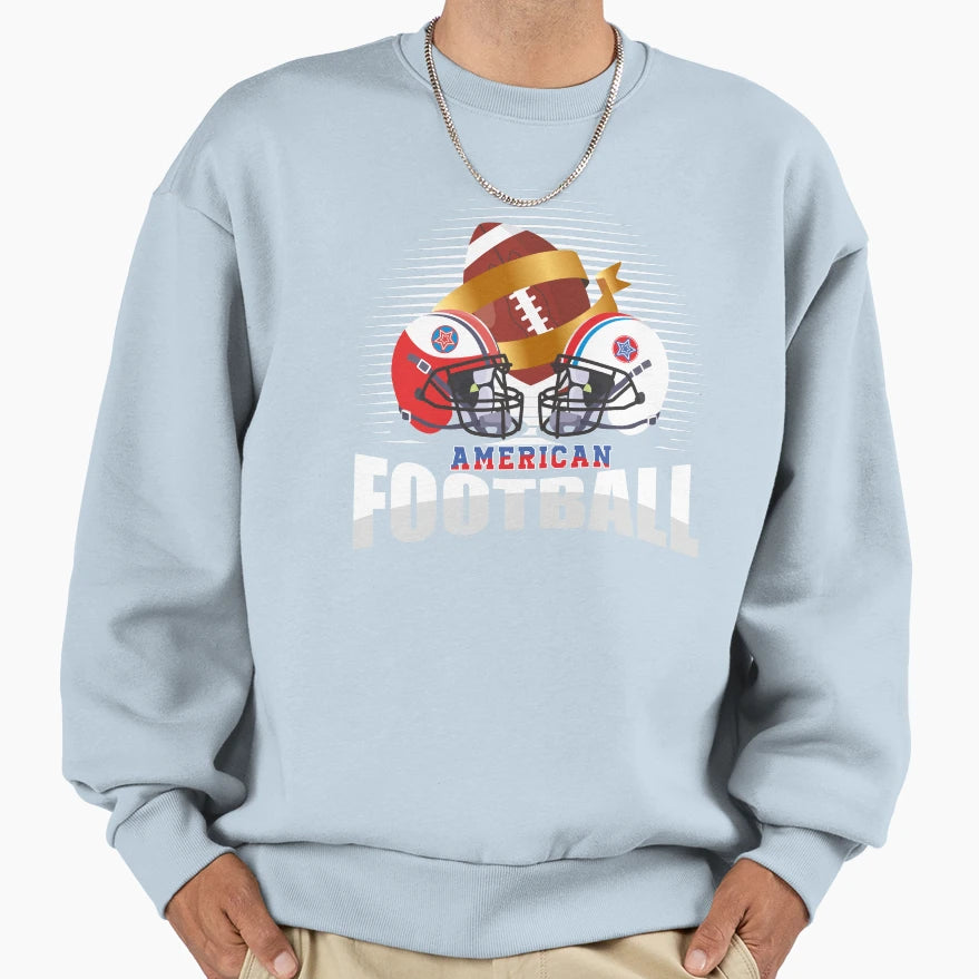 American Football Funny Sweatshirt - Graphic Print for Adults - T-Shirt, Sweatshirt, Hoodie