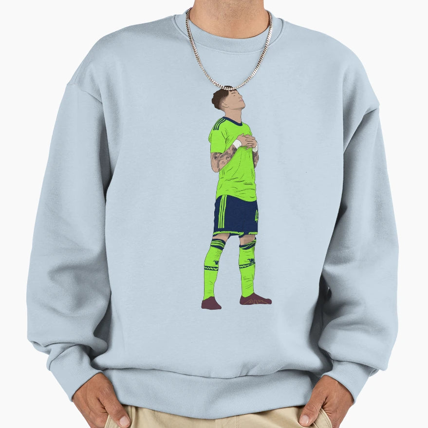 Alejandro Garnacho Ronaldo Peace Goal Sweatshirt - Custom Art Print Unisex - T-Shirt, Sweatshirt, Hoodie