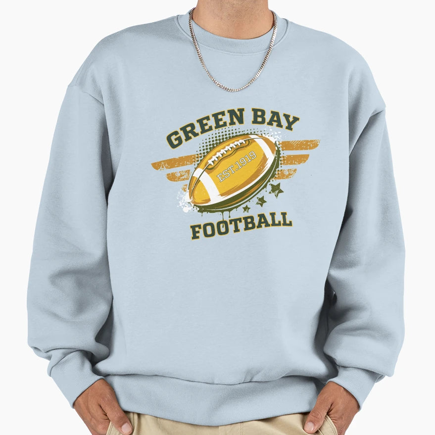 Green Bay Football Sweatshirt - Trendy Graphic Men Women - T-Shirt, Sweatshirt, Hoodie