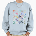 Abstract Multi Color Football Sweatshirt - Novelty Apparel for Adults - T-Shirt, Sweatshirt, Hoodie