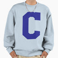 Alphabet Blue C Sports Letter C Sweatshirt - Fun Novelty Design for Adults - T-Shirt, Sweatshirt, Hoodie