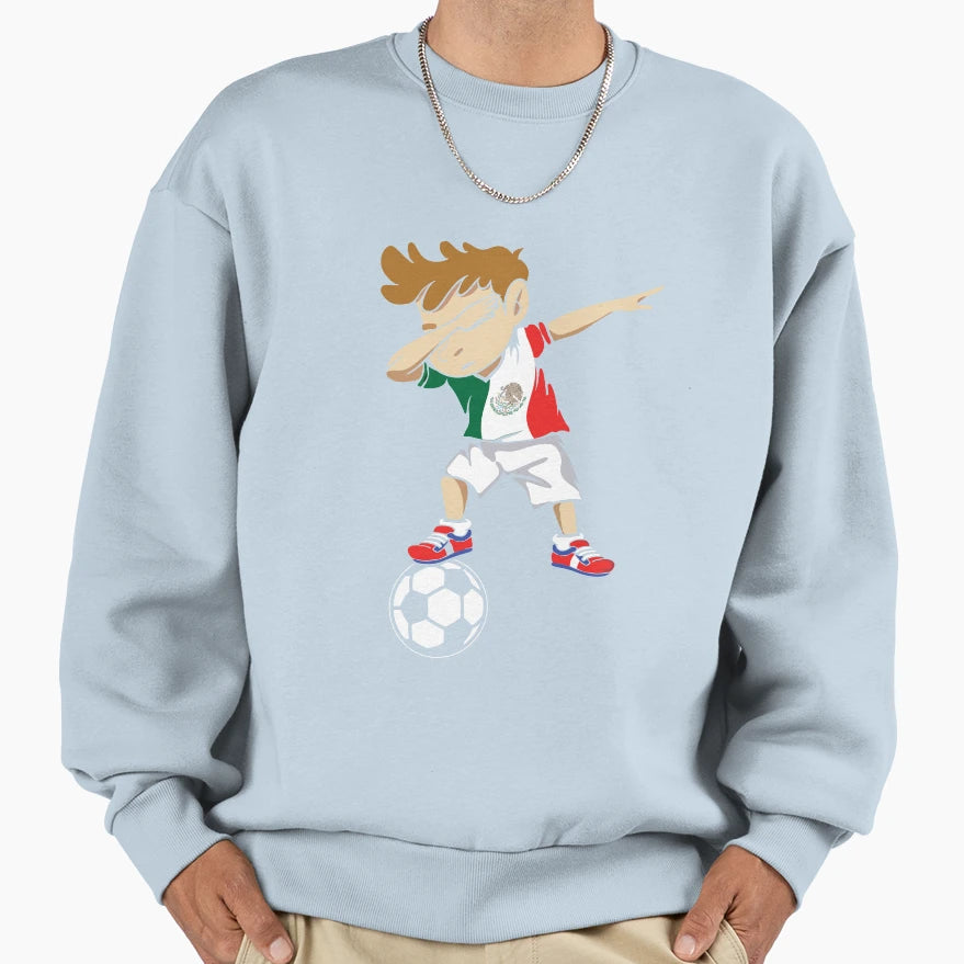 Dabbing Mexican Flag Gift Mexico Sweatshirt - Streetwear Style Unisex - T-Shirt, Sweatshirt, Hoodie