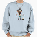 Crazy Football Player Illustration Sweatshirt - Graphic Print Men Women - T-Shirt, Sweatshirt, Hoodie