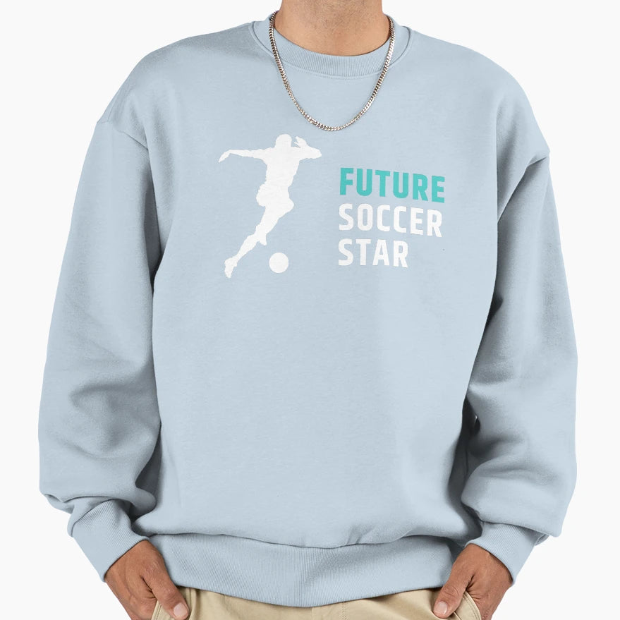 Future Soccer Star Sweatshirt - Minimalist Print Unisex - T-Shirt, Sweatshirt, Hoodie