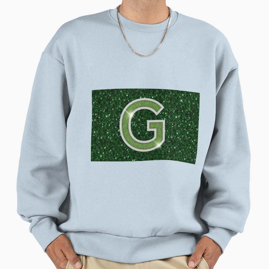 Light Green Letter G Patch Scl Sweatshirt - Trendy Graphic Men Women - T-Shirt, Sweatshirt, Hoodie