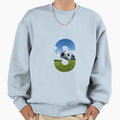 White Soccer Balls Monogram Sweatshirt - Minimalist Print for Adults - T-Shirt, Sweatshirt, Hoodie