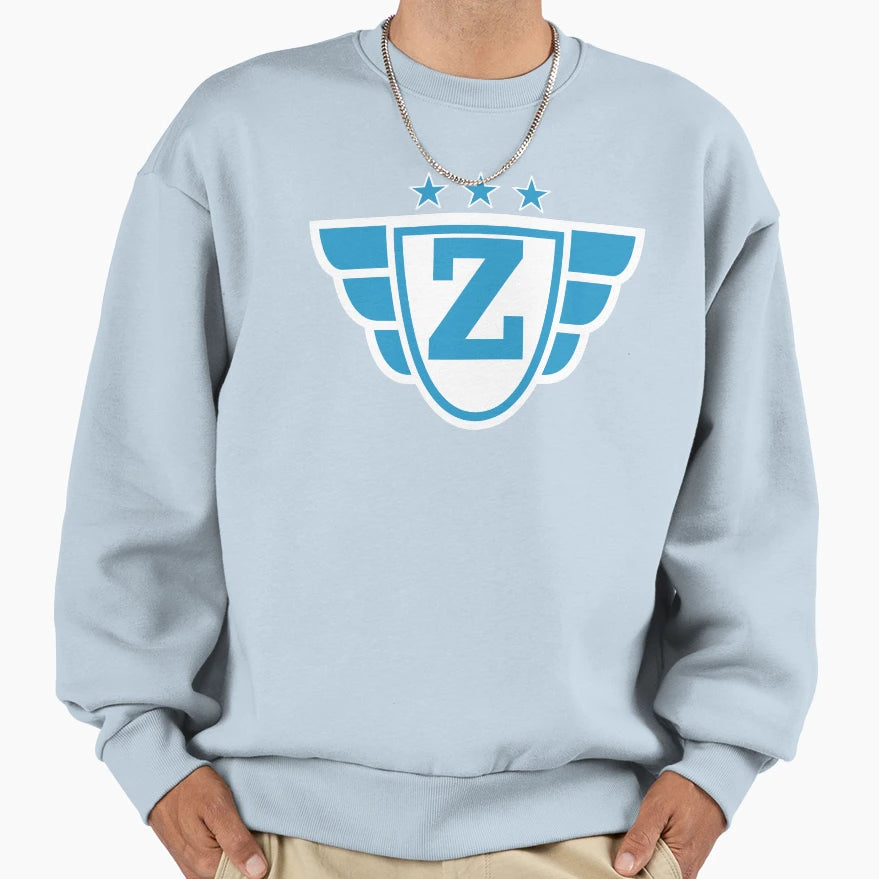 Superhero Letter Z Stars And Wings Sweatshirt - Streetwear Style for Adults - T-Shirt, Sweatshirt, Hoodie
