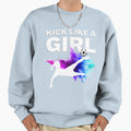 Kick Like Womens Soccer Fan Team Sweatshirt - Fun Novelty Design Unisex - T-Shirt, Sweatshirt, Hoodie