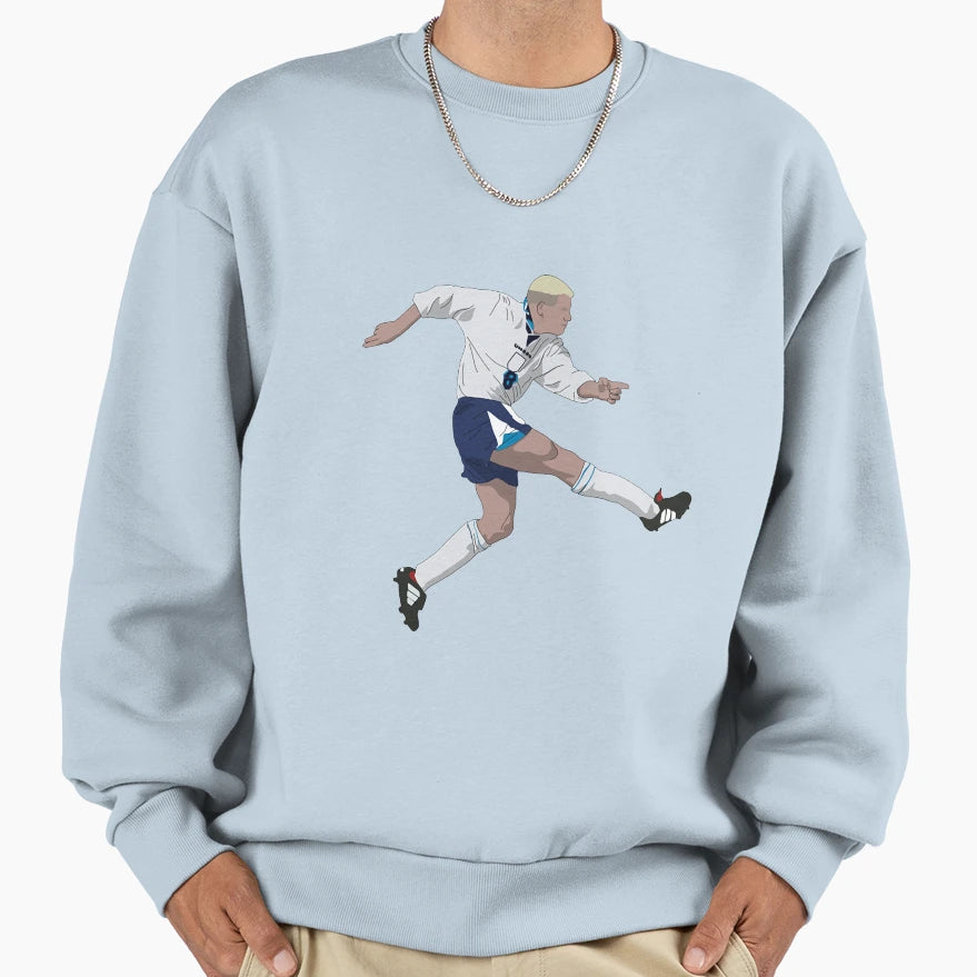 Paul Gascoigne Euro 96 Sweatshirt - Casual Everyday Wear Unisex - T-Shirt, Sweatshirt, Hoodie