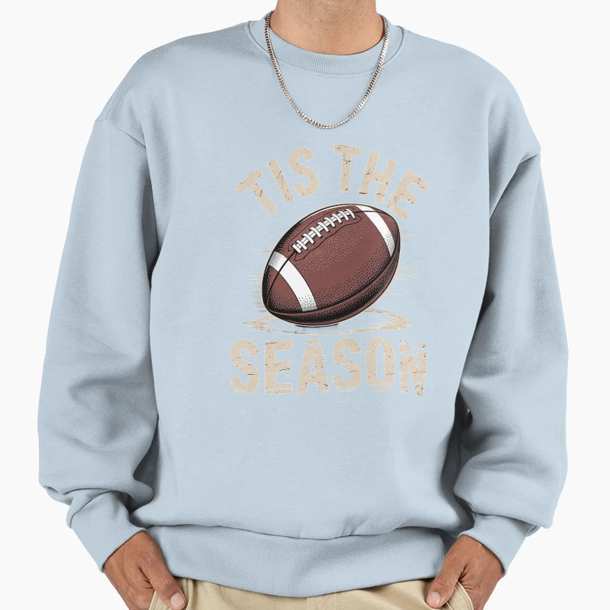 Tis Season Football Sweatshirt - Custom Art Print for Adults - T-Shirt, Sweatshirt, Hoodie