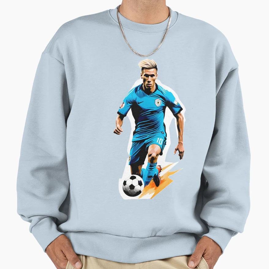 Football Soccer Player Athlete Game Sweatshirt - Graphic Print Unisex - T-Shirt, Sweatshirt, Hoodie