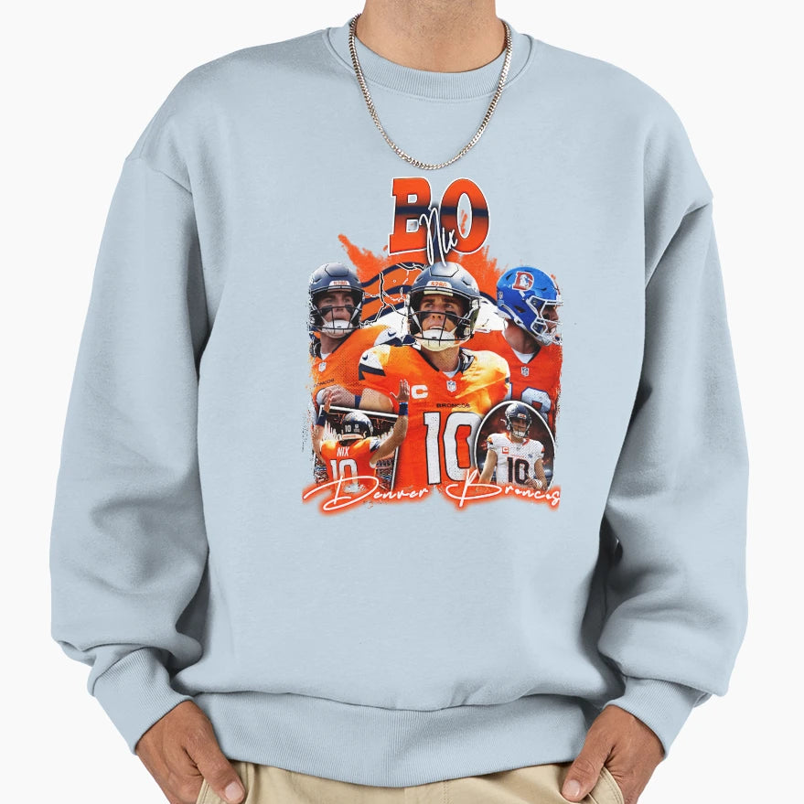 Bo Nix Bootleg Sweatshirt - Fun Novelty Design for Adults - T-Shirt, Sweatshirt, Hoodie