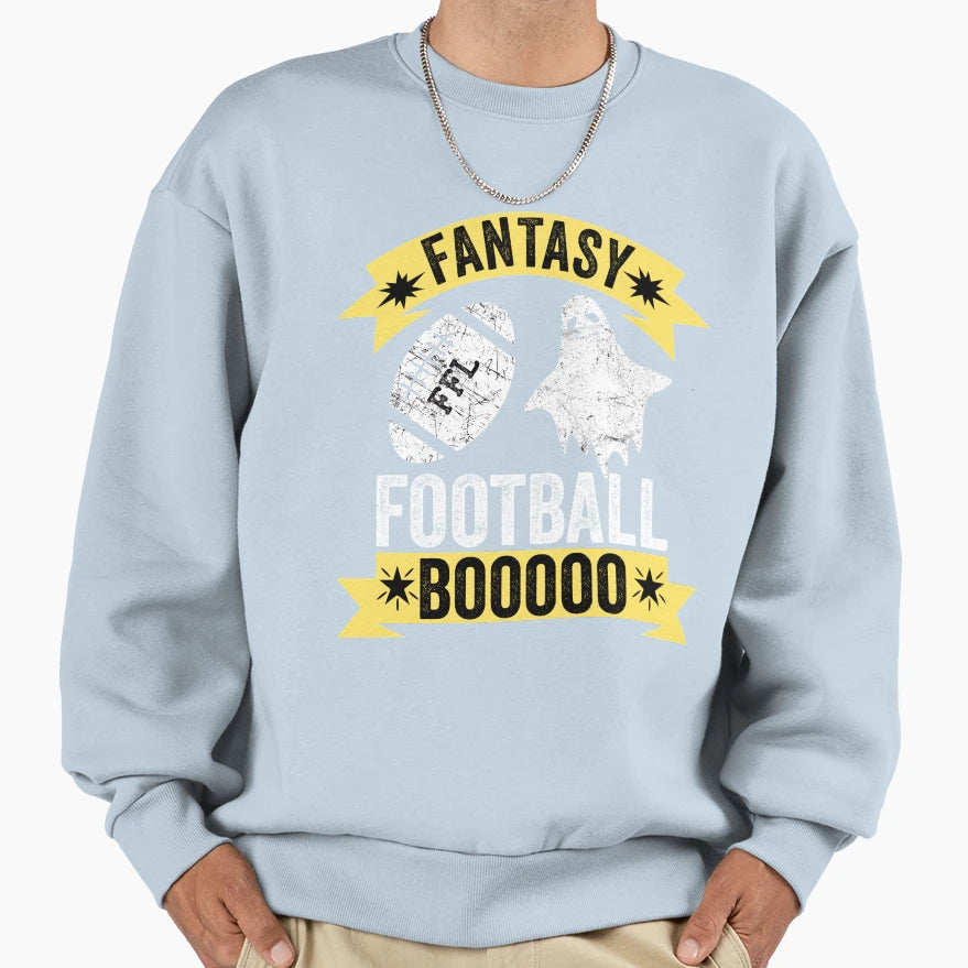Fantasy Football Boo Halloween T-Shirt - Minimalist Print for Adults - T-Shirt, Sweatshirt, Hoodie