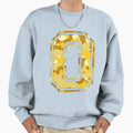 Team Sports Uniform Number 0 Yellow Sweatshirt - Trendy Graphic for Adults - T-Shirt, Sweatshirt, Hoodie