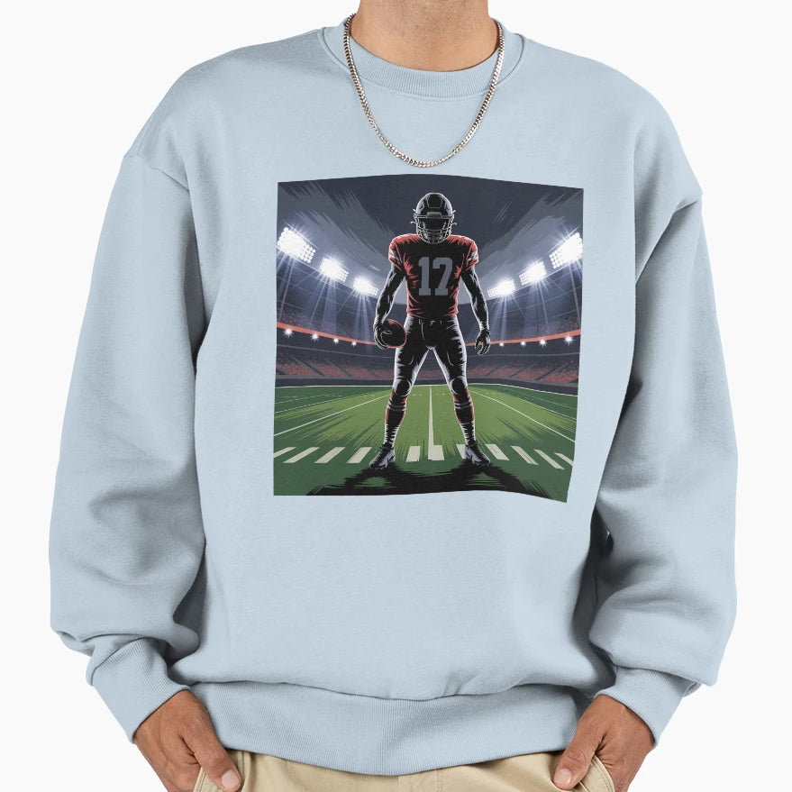 American Football Art Illustration Sweatshirt - Streetwear Style Men Women - T-Shirt, Sweatshirt, Hoodie