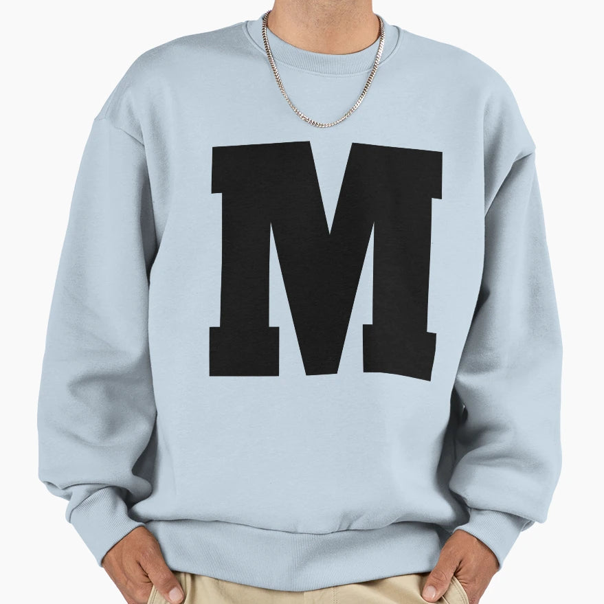 Alphabet M Uppercase Letter M Letter M Sweatshirt - Unique Graphic Unisex - T-Shirt, Sweatshirt, Hoodie