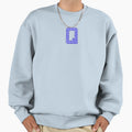 Uppercase Q Blue Pixel Block Sweatshirt - Custom Art Print Men Women - T-Shirt, Sweatshirt, Hoodie