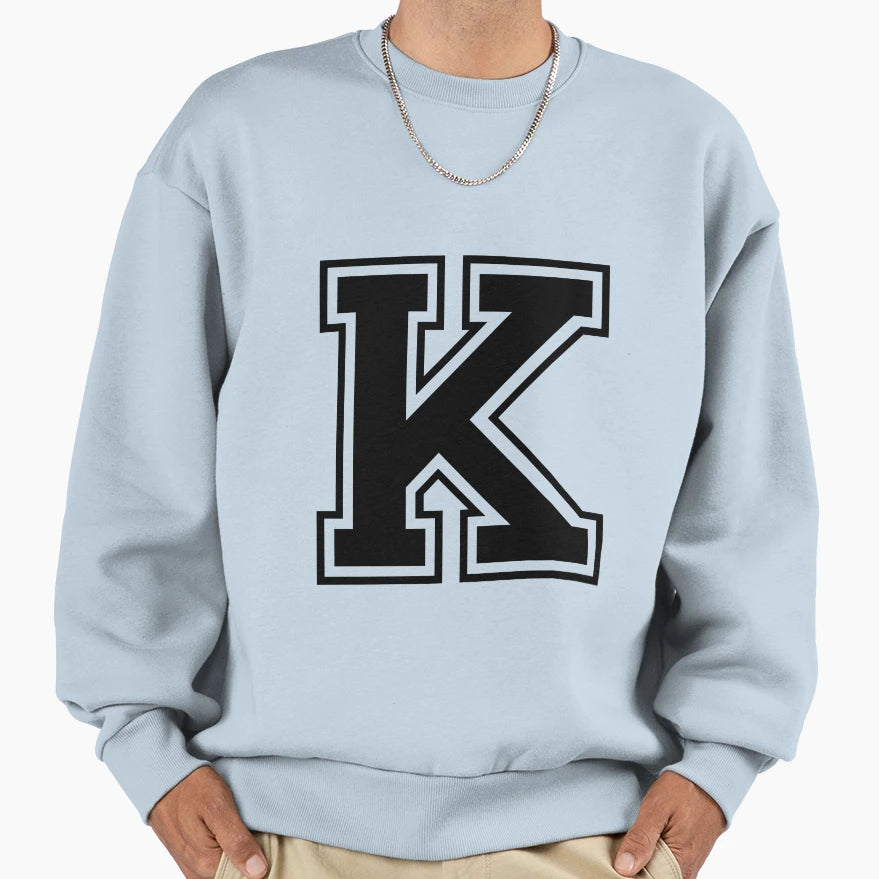 Letter K Sweatshirt - Streetwear Style for Adults - T-Shirt, Sweatshirt, Hoodie