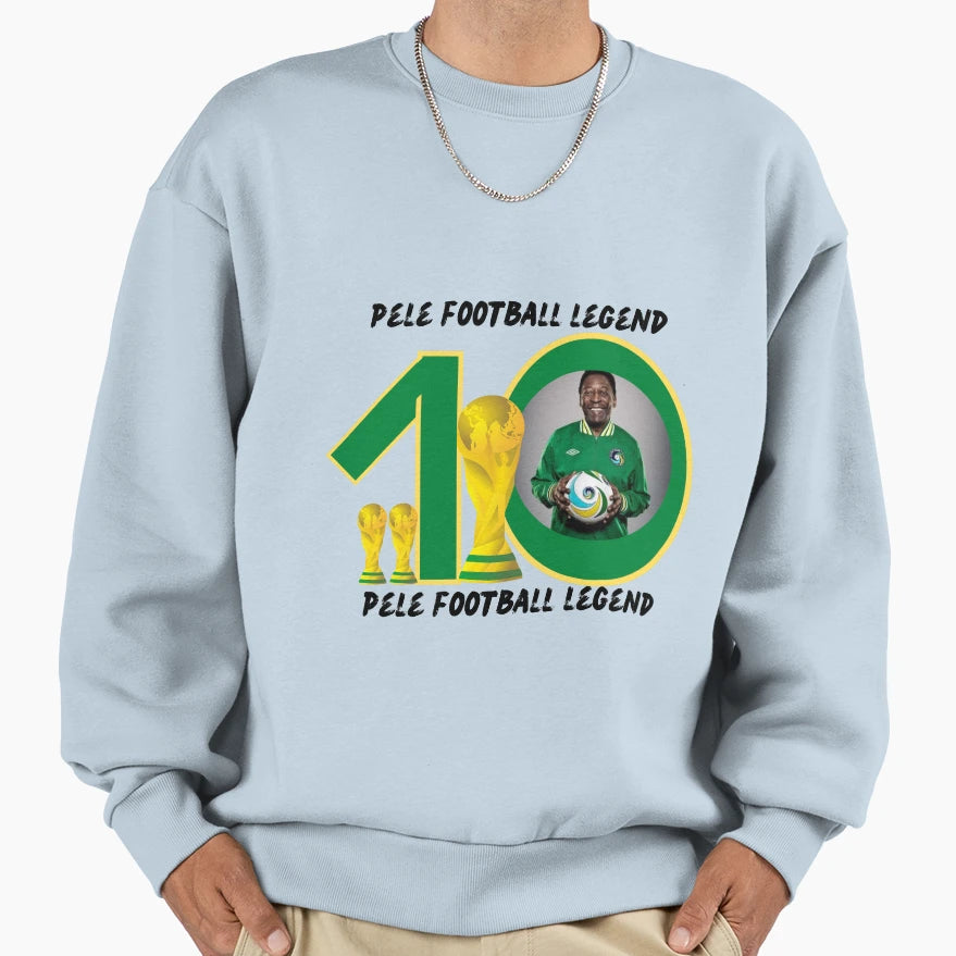 Pele Football Legend New T-Shirt - Trendy Graphic for Adults - T-Shirt, Sweatshirt, Hoodie
