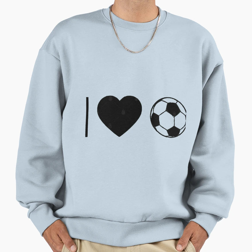 I Love Football Sweatshirt - Fun Novelty Design for Adults - T-Shirt, Sweatshirt, Hoodie