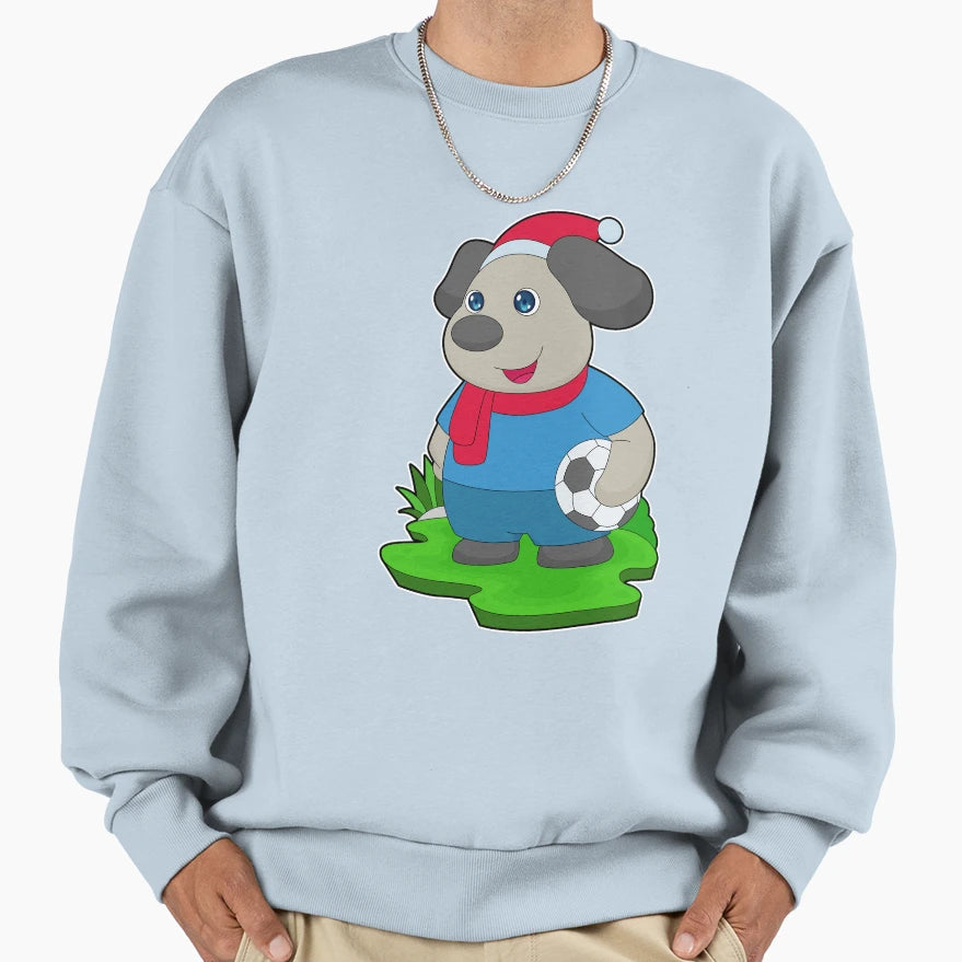 Dog Soccer Sweatshirt - Graphic Print Unisex - T-Shirt, Sweatshirt, Hoodie