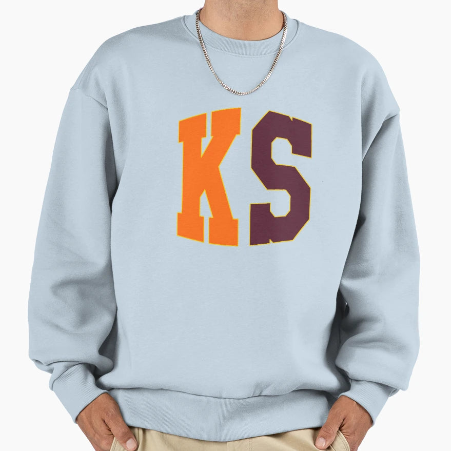 Kansas State Abbreviation Sweatshirt - Graphic Print Unisex - T-Shirt, Sweatshirt, Hoodie