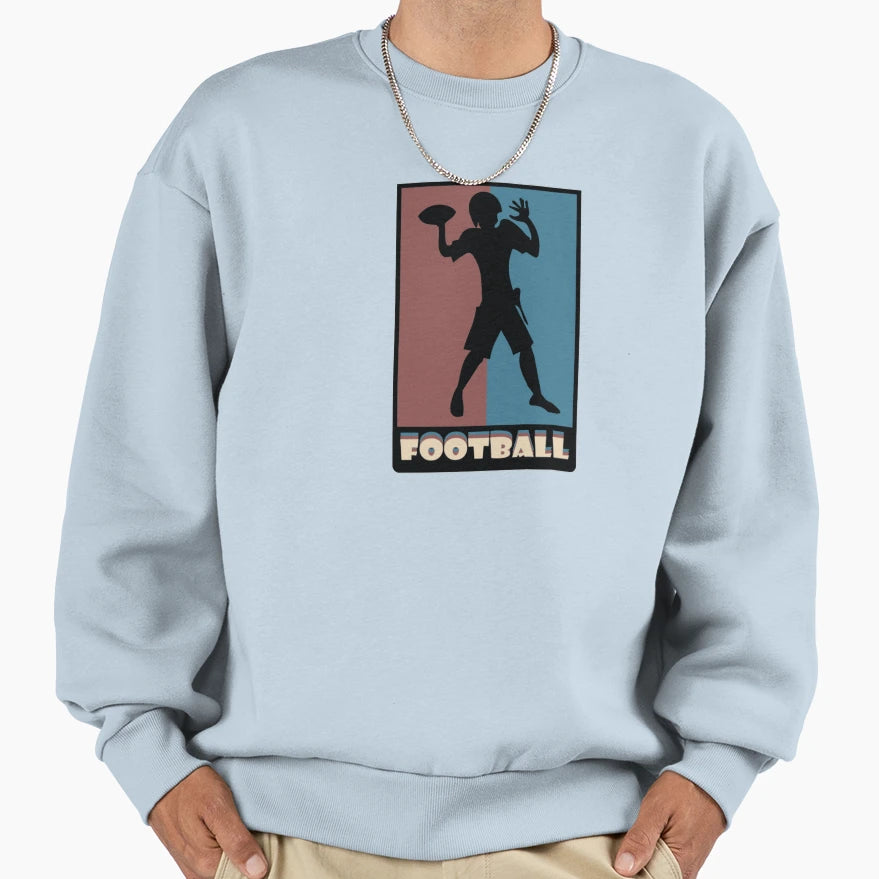 Football Sport Actions Sweatshirt - Custom Art Print for Adults - T-Shirt, Sweatshirt, Hoodie