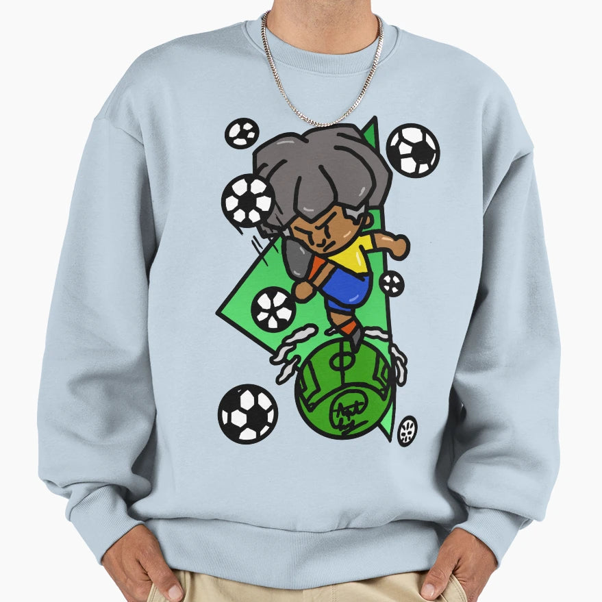 Cartoon Character Denson Football Sweatshirt - Custom Art Print Men Women - T-Shirt, Sweatshirt, Hoodie