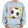 Football Soccer Pop Colour Color Sweatshirt - Unique Graphic for Adults - T-Shirt, Sweatshirt, Hoodie