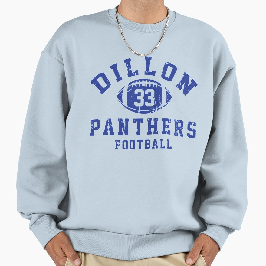 Dillon Panthers Football 33 Sweatshirt - Graphic Print Unisex - T-Shirt, Sweatshirt, Hoodie