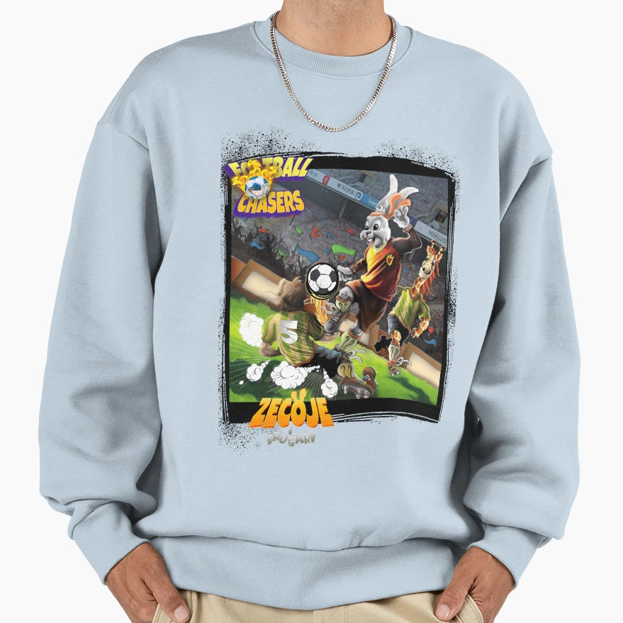Bunny Football Player Sweatshirt - Graphic Print Men Women - T-Shirt, Sweatshirt, Hoodie