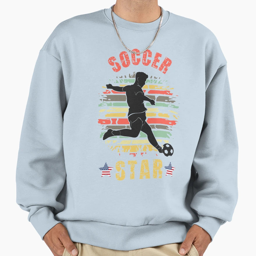 Usa Soccer Star Soccer Superstar Sweatshirt - Custom Art Print Men Women - T-Shirt, Sweatshirt, Hoodie