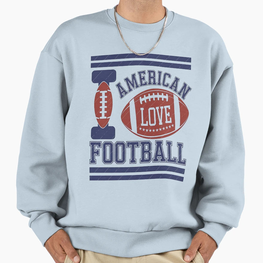 Touch Down My American Football Power Sweatshirt - Trendy Graphic Unisex - T-Shirt, Sweatshirt, Hoodie