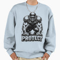 Mean Strong Football Player Lineman Sweatshirt - Unique Graphic for Adults - T-Shirt, Sweatshirt, Hoodie