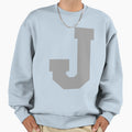 Alphabet Silver J Sports Sweatshirt - Casual Everyday Wear Men Women - T-Shirt, Sweatshirt, Hoodie