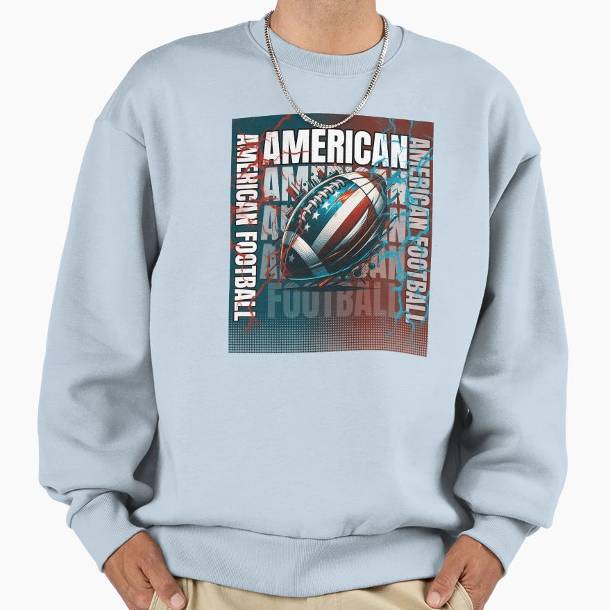 American Football Sweatshirt - Graphic Print Unisex - T-Shirt, Sweatshirt, Hoodie