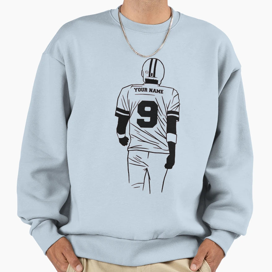 American Football Editable Sweatshirt - Graphic Print Unisex - T-Shirt, Sweatshirt, Hoodie