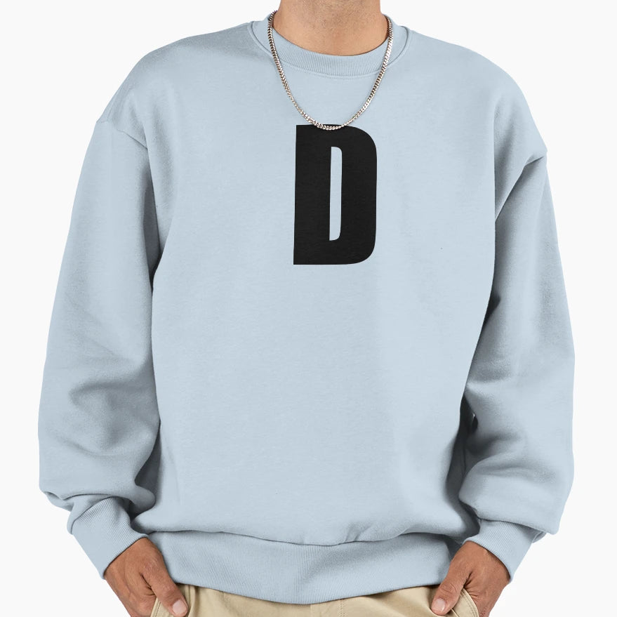 D Letter D Sweatshirt - Graphic Print Unisex - T-Shirt, Sweatshirt, Hoodie