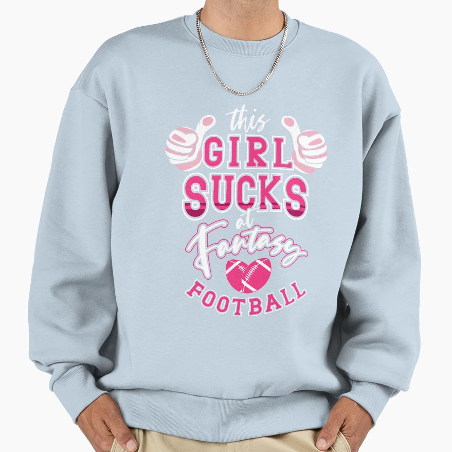 Funny This Sucks Fantasy Football Sweatshirt - Aesthetic Graphic Men Women - T-Shirt, Sweatshirt, Hoodie
