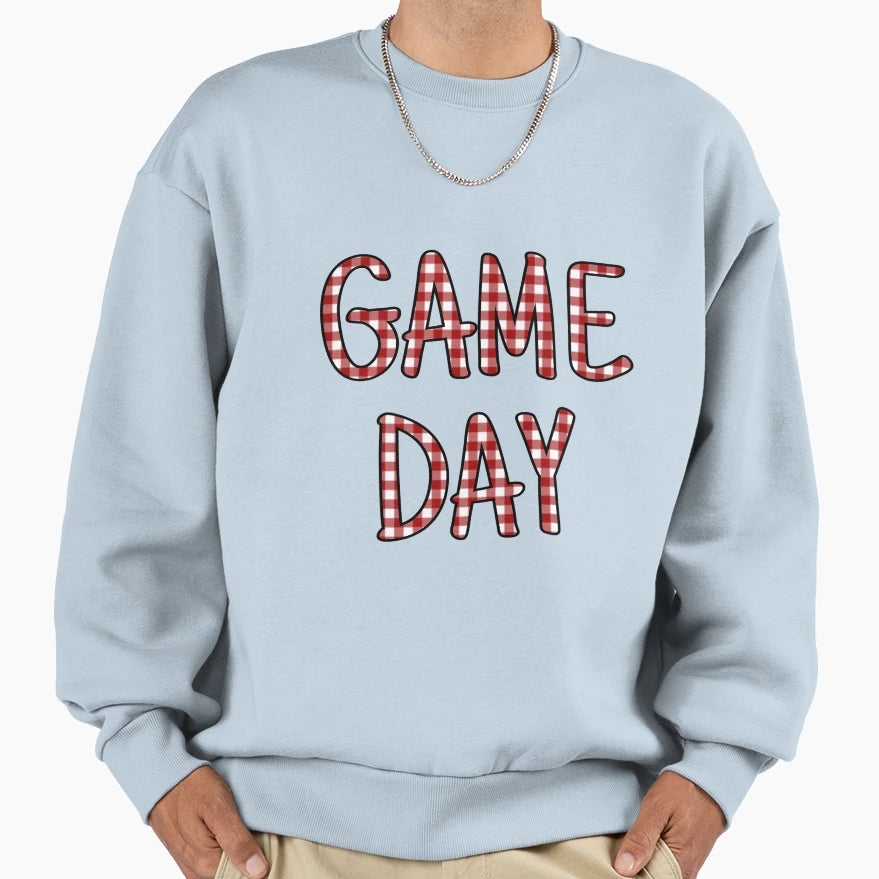 Game Day Red Sweatshirt - Casual Everyday Wear Unisex - T-Shirt, Sweatshirt, Hoodie