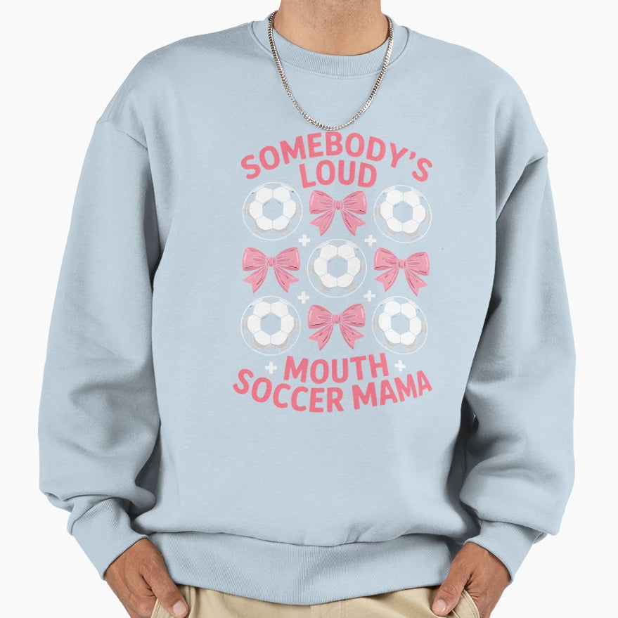 Soccer Volleyball Mom Ballers Volleyball Sweatshirt - Graphic Print Unisex - T-Shirt, Sweatshirt, Hoodie