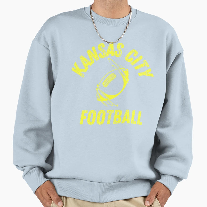 Kansas City Football Gifts Kansas Sweatshirt - Novelty Apparel Men Women - T-Shirt, Sweatshirt, Hoodie