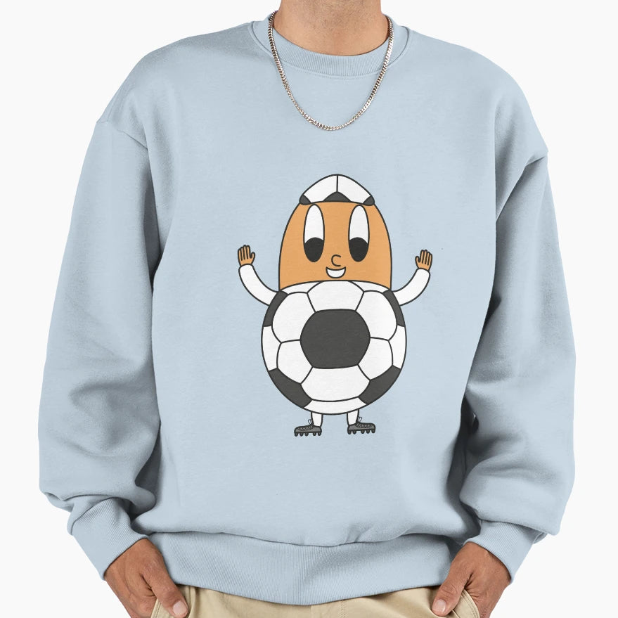 Soccer Ball Egg Sweatshirt - Casual Everyday Wear Unisex - T-Shirt, Sweatshirt, Hoodie